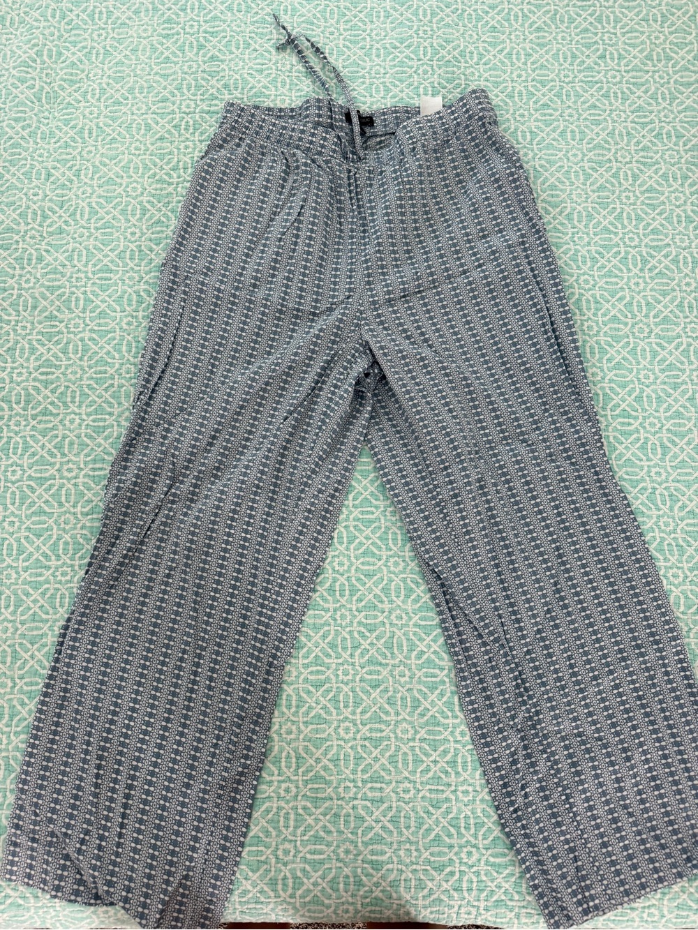 Banana Republic 100% Cotton Pull-On Wide Leg Pants